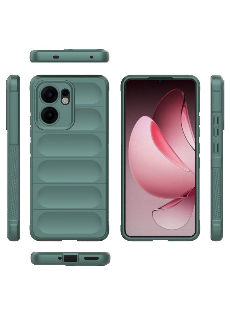 Phone case cover Magic Shield TPU + Silicone Shockproof Phone Case For  Oppo Reno 13F (Green) - Image 2