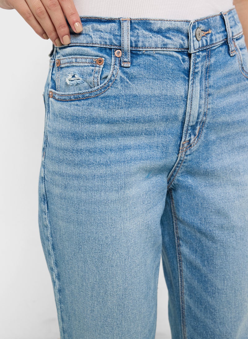American Eagle AE Stretch Super High-Waisted Ankle Straight Jean  - Image 4