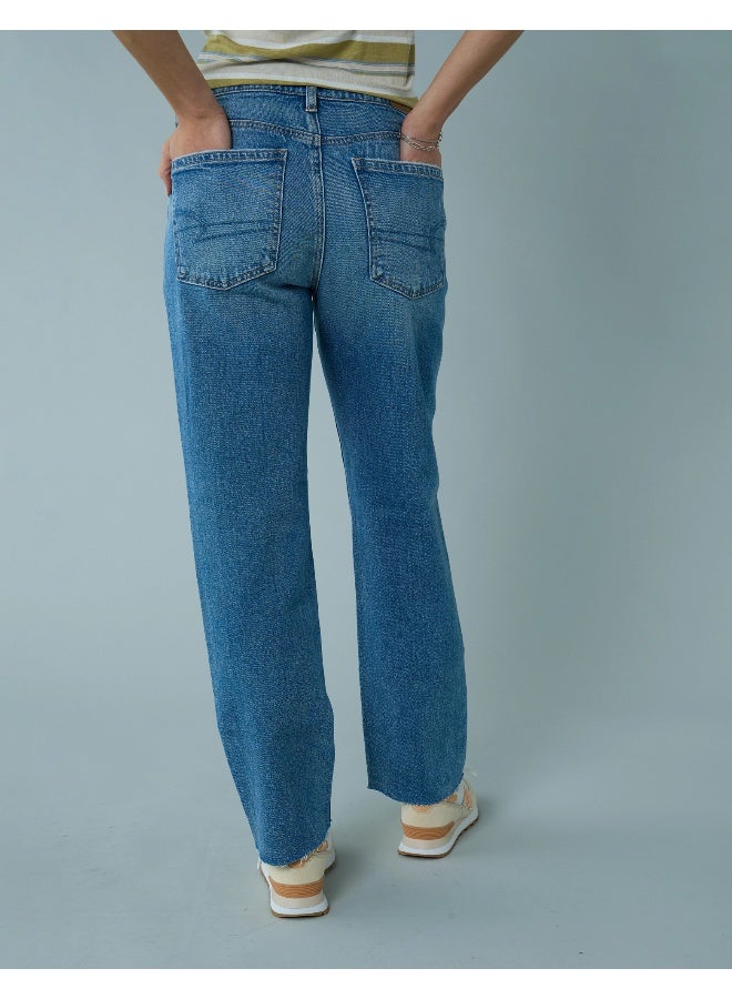 American Eagle AE Stretch Super High-Waisted Ankle Straight Jean  - Image 4