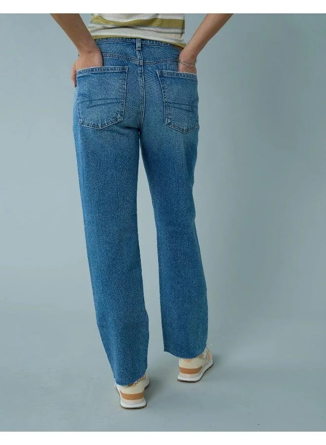 American Eagle AE Stretch Super High-Waisted Ankle Straight Jean