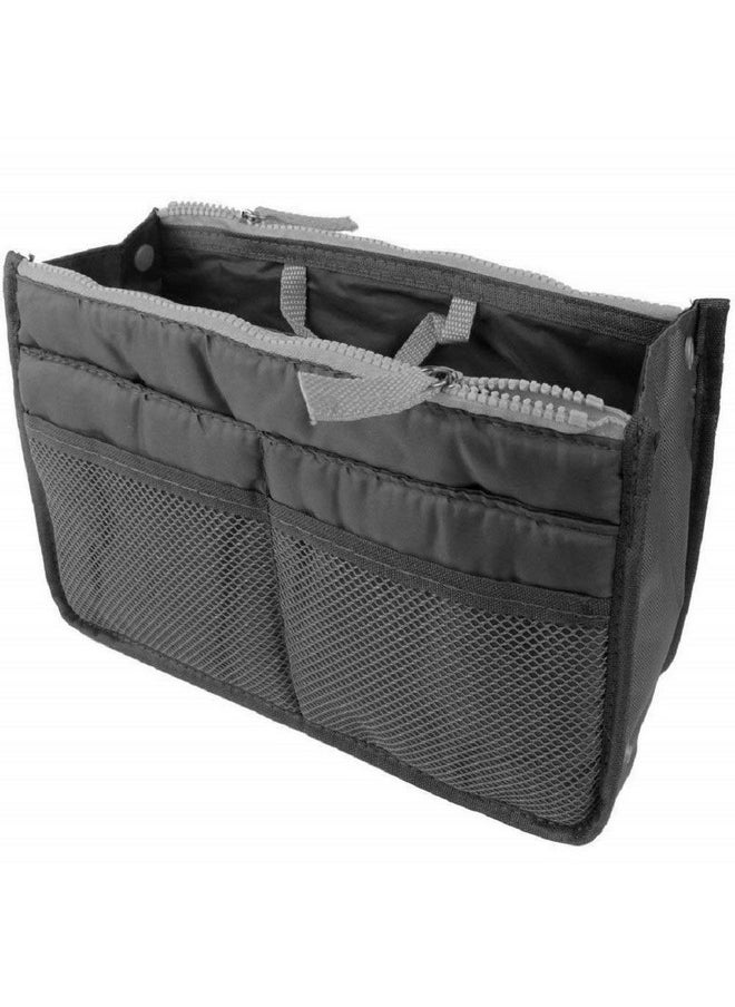 Styleys Polyester Multi Pocket Handbag Organizer (Black)  - Image 1