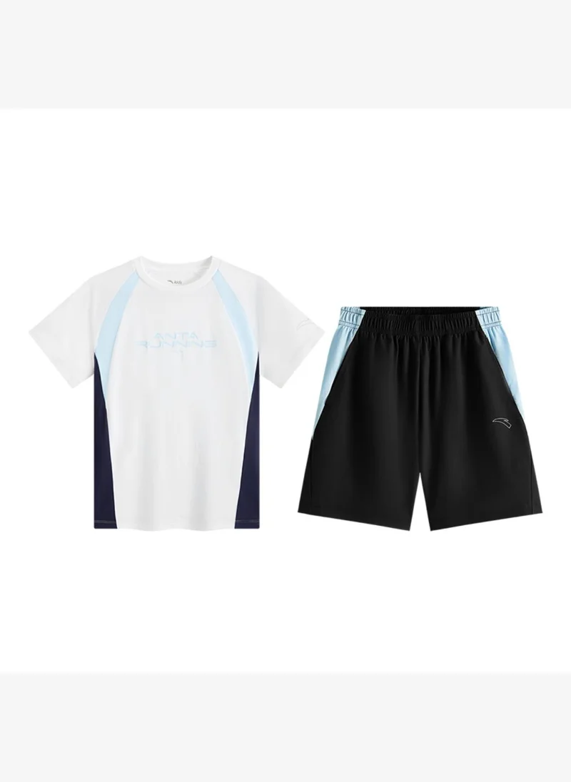 ANTA Knit-Woven Sportswear Set-Short