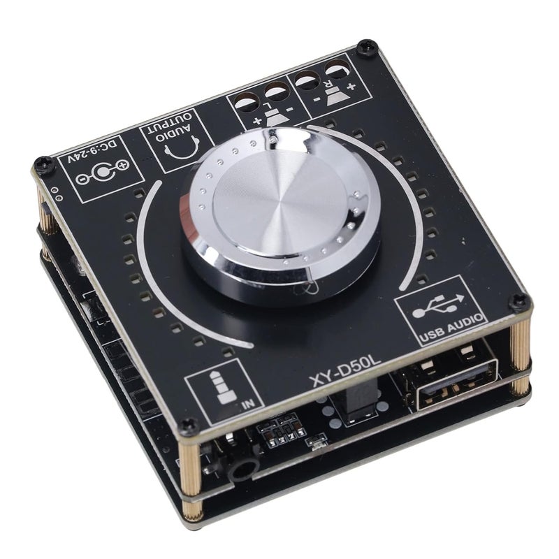Bluetooth 5 1 Amplifier Board 2x50W Dual Channel Audio Amp with USB AUX Input DC 9 24V - Image 3
