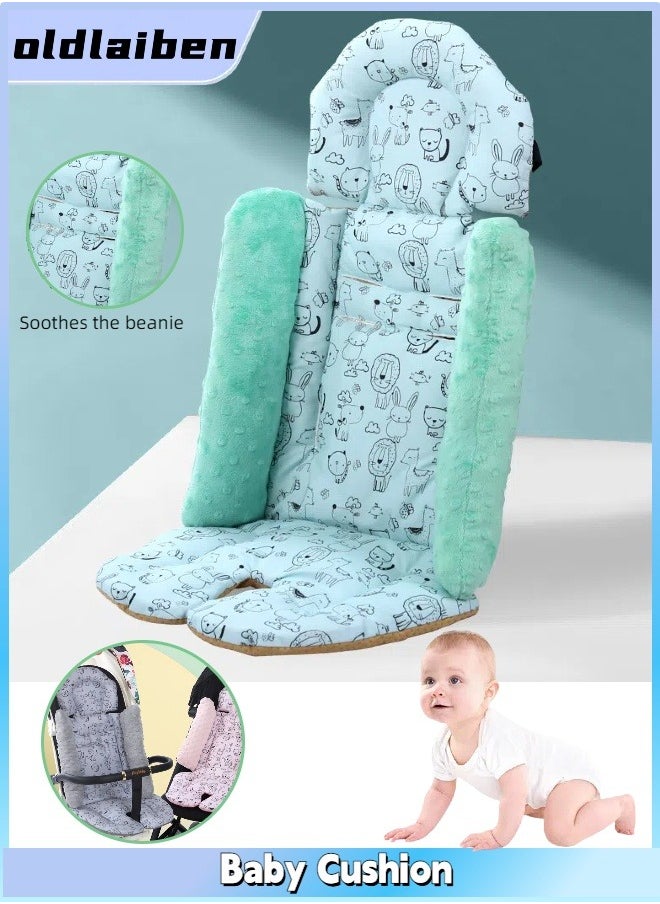 oldlaiben Baby Stroller Seat Cushion, Baby Dining Chair Cushion, Soft Support Cushion, Non-slip Cushion, Fully Enclosed Design, For Boys And Girls（Blue）  - Image 1