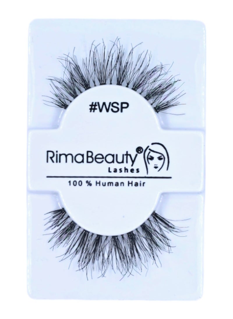 Rima Beauty Lashes - Human HAIR Black # WSP - Image 1