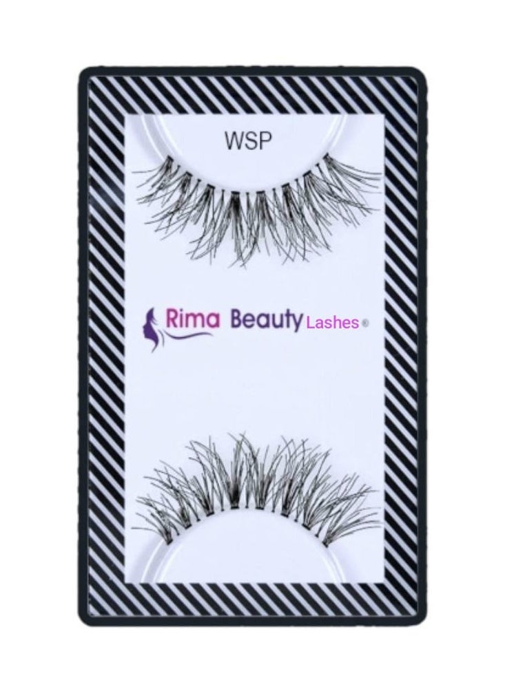 Rima Beauty Lashes - Human HAIR Black # WSP - Image 1