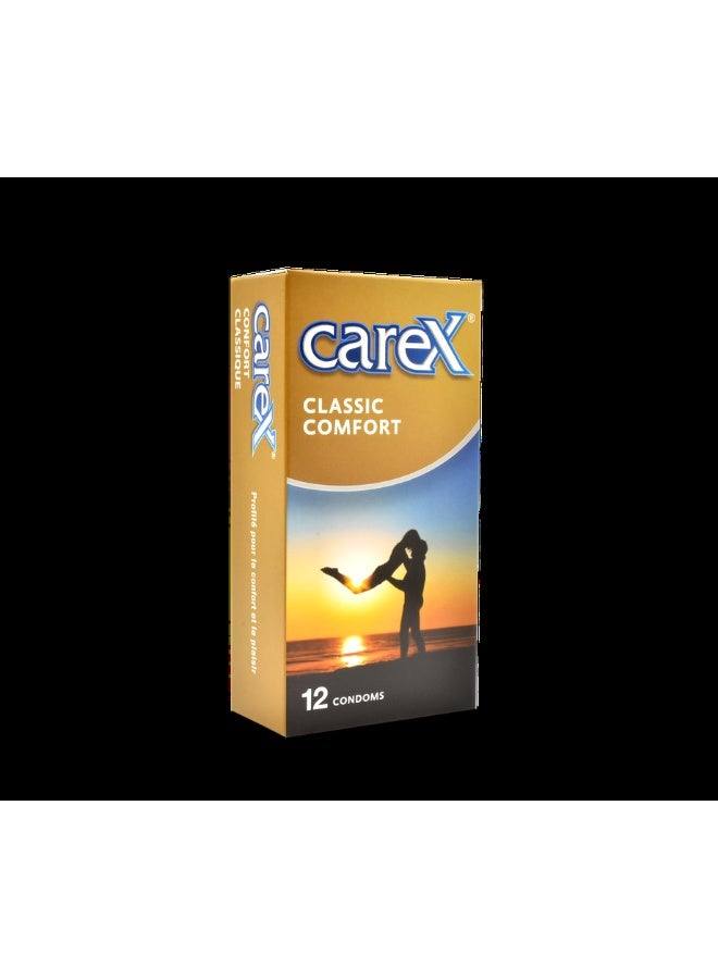 careX Classic Comfort Condoms | Contoured For Comfort and Pleasure | 12 Count - Image 2