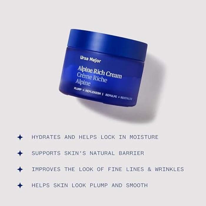 Ursa Major Alpine Rich Cream | Deeply Hydrating & Moisturizing Natural Face Lotion | Supports Skin Barrier and Targets Fine Lines | Vegan, Non-Toxic, Cruelty-Free | 1.69 ounce - Image 3