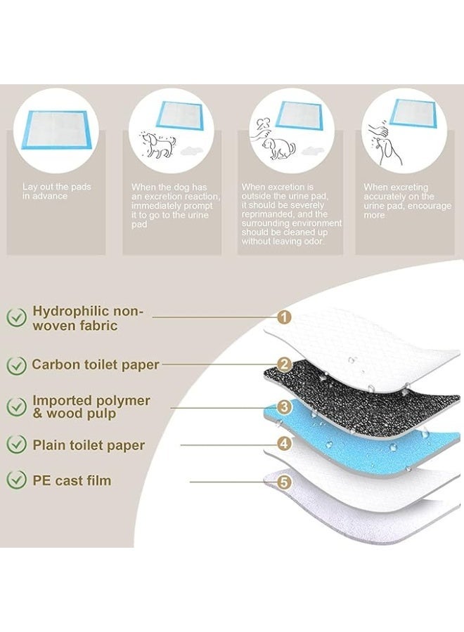 SKY-TOUCH Disposable Absorbent Quick Drying Leak-Proof Pee Pads, Disposable Training Pads For Pets with 5 Highly Absorbent Layers, Puppy Pads For Potty Training For Pets 60X60cm, 40 Pieces - Image 2