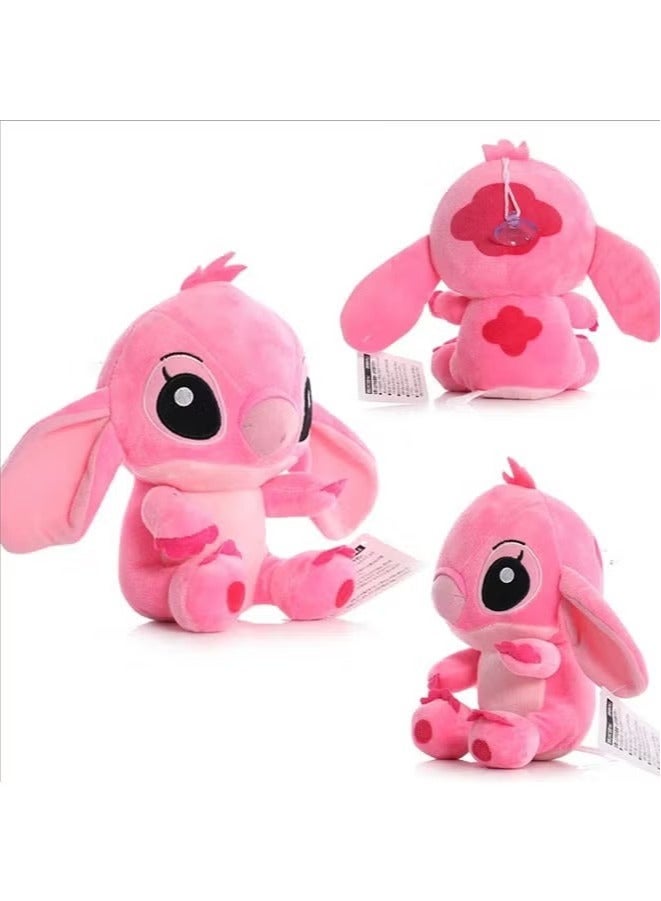 18cm Stitch Stuffed Plush Models Cartoon Stuffed Plush Dolls Anime Plush Baby Toys Kawaii Kids Birthday Gift(Pink) - Image 5