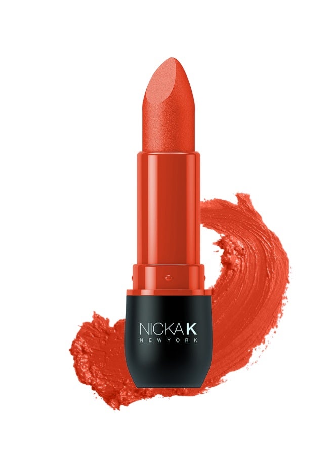 Nicka K نيكا ك نيويورك أحمر شفاه مات برتقالي أحمر NMS03 - Image 2