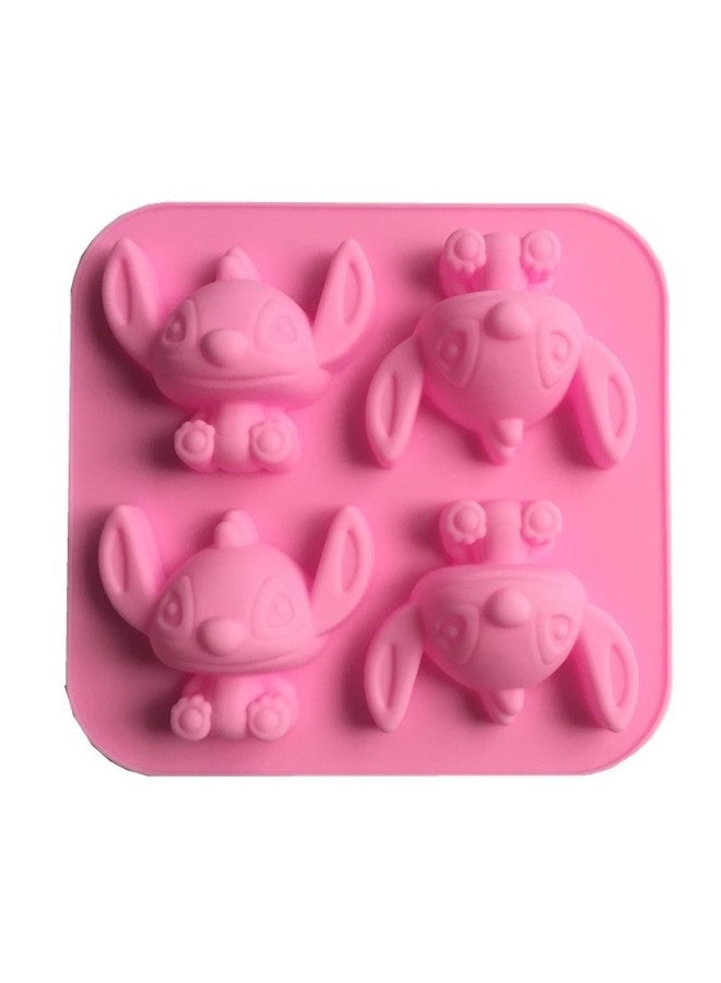 Stilts Spongebob Silicone Mold Plaster Doll Mold Altman Red Wolf Kulomi Chocolate Mold-Specification:Stitch-Colour:Random - Image 1