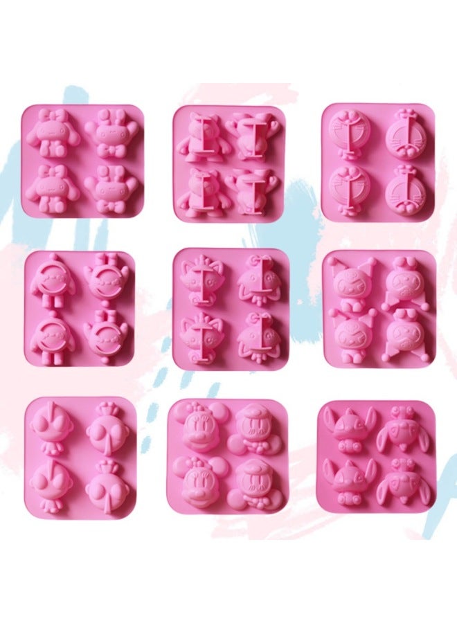 Stilts Spongebob Silicone Mold Plaster Doll Mold Altman Red Wolf Kulomi Chocolate Mold-Specification:Stitch-Colour:Random - Image 2