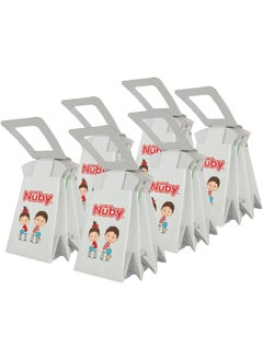 Nuby Nuby Disposable Travel Potty with Liner - Foldable and Portable Potty; Toddler Potty Essential for Camp, Trips, & Car Rides - Travel Potty for Toddler, 6 Pack  - Image 3