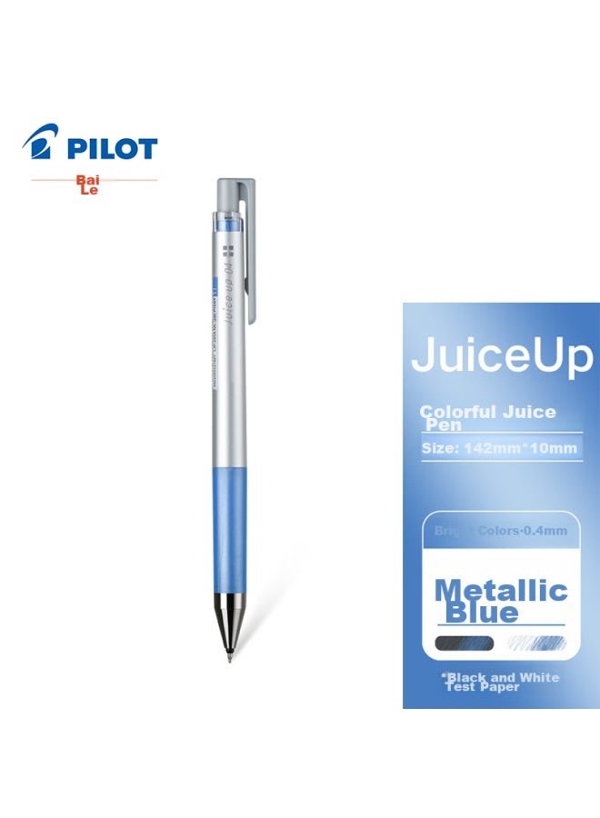 Pilot Juice Up Retractable Gel Pen, Metal Color, 0.4Mm, Single Pen, Metallic Blue, Ljp-20S4 - Image 4