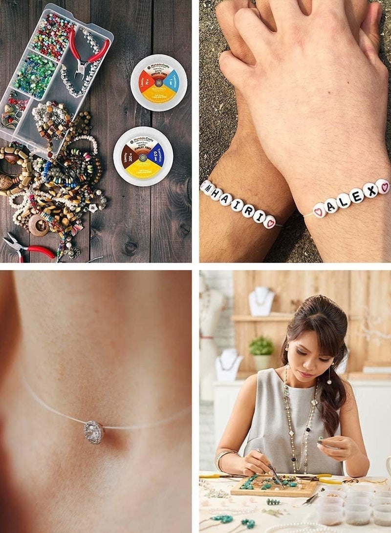 تايمي حبل مجوهرات، حبل سوار مرن، حبل خرز كريستالي، 5 × 5 × 4 سم - Image 5