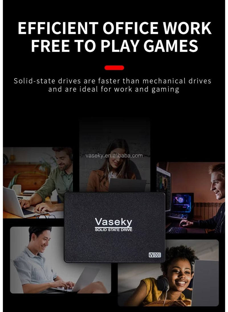 Vaseky 128GB SSD 2.5'' SATA3 Internal Solid State Drive Hard Drive for Laptop and Desktop PC - Image 3