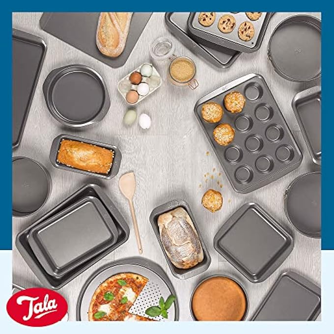 Tala Essentials Baking Set 9 inch Springform Cake Tin 2Lb Loaf Pan  25 x 38 cm Baking Tray - Image 3