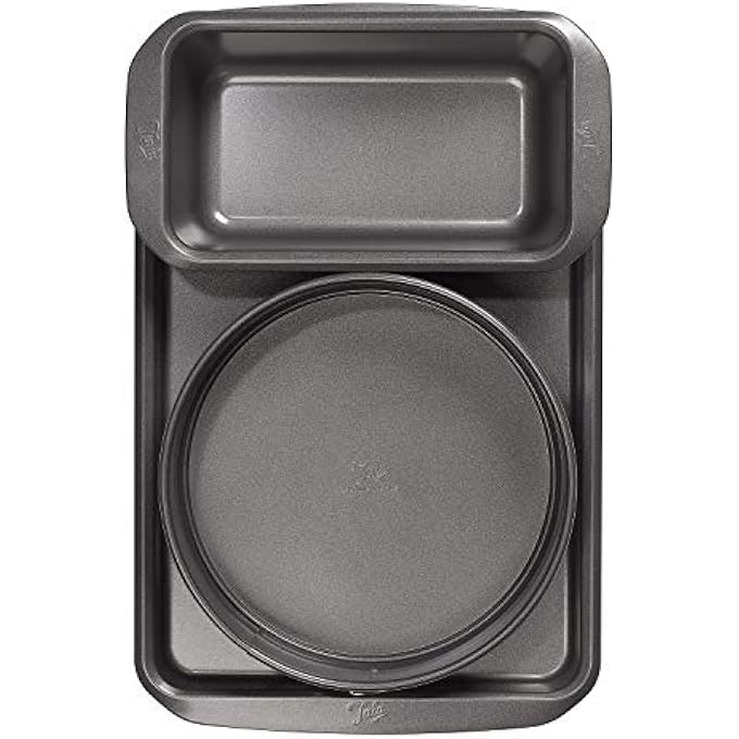 Tala Essentials Baking Set 9 inch Springform Cake Tin 2Lb Loaf Pan  25 x 38 cm Baking Tray - Image 1