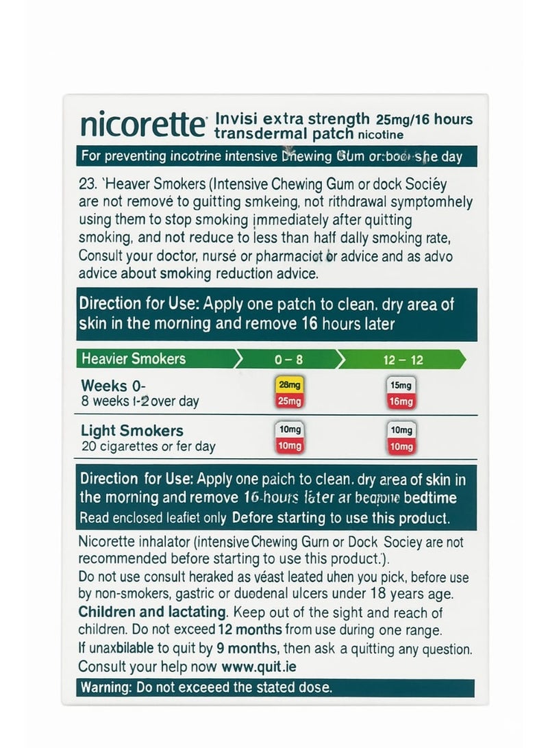 nicorette Invisipatch Step 1 – 7 Patches (25 mg Nicotine - Image 2