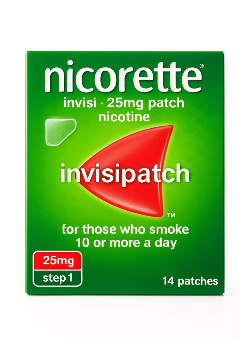 nicorette Invisipatch Step 1 – 7 Patches (25 mg Nicotine - Image 1