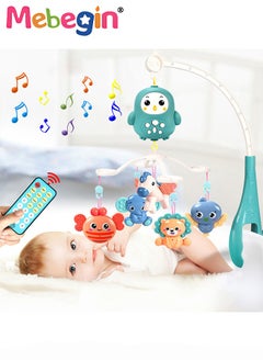 MEBEGIN Baby Crib Mobile with Music and Light, Universal Crib Attachment, Remote Control Bed Bell, Adorable Crib Hanging Toys, Multifunctional Hanging Toys, Ideal Nursery Toy for Babies  - Image 1