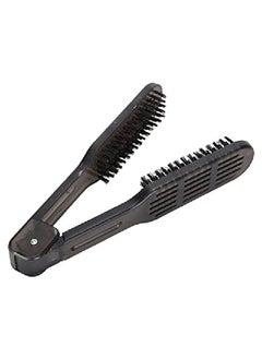 Brrnoo Double Sided Brush Hair Straightening Comb Hair Comb Hair Straightening Comb Styling Tools Boar Bristle Comb Clamp Hair Detangler Brush Hair Styling Tool For Reduce Split Ends Of Your Hair  - Image 3