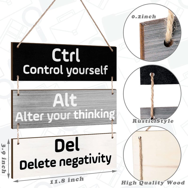 Al Raied ARS® Office Wall Decor Inspirational Wooden Hanging Plaques - Motivational Quotes for Home and Office - Image 3