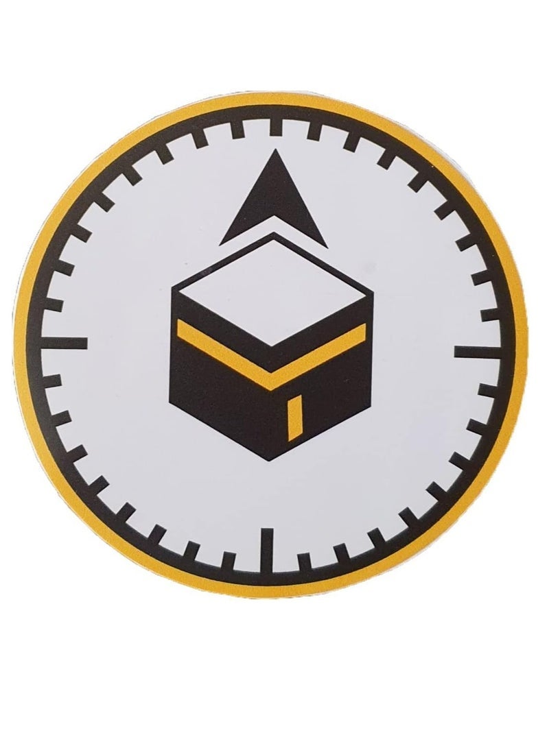 RYN Qibla Sign for Praying 3pcs Bundle of Vinyl Sticker Signage to indicate Qibla Vinyl Decal Stickers for Muslim Kaaba ROUND AA - Image 2