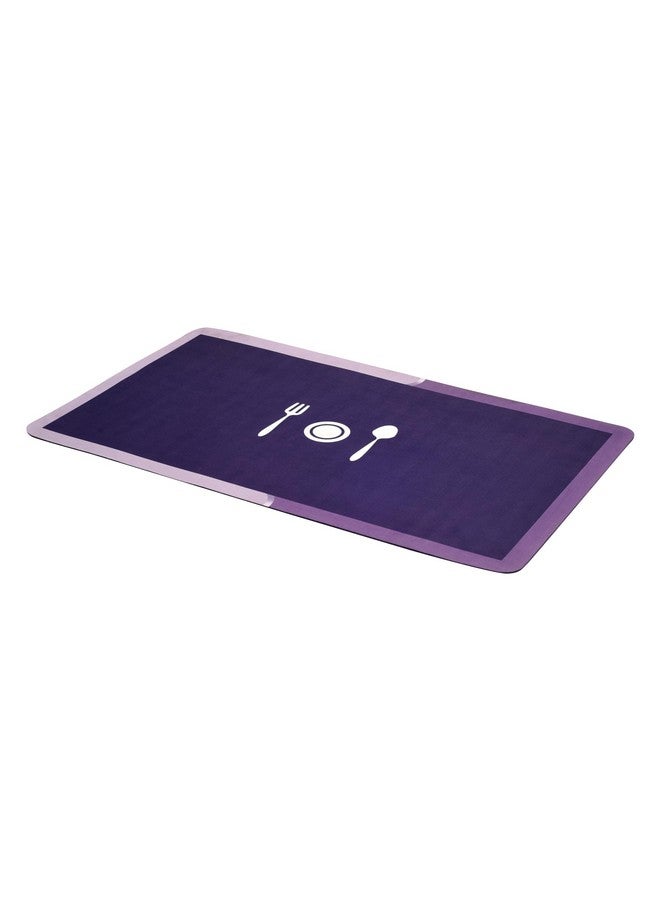 Status Contract Kitchen Mats for Floor | Set of Runner & Mat Kitchen Decor | Anti-Skid Rubber Kitchen Floor Mat | Napa Skin Super Absorbent Non Slip Mat - Floor Rug | Waterproof Kitchen Mat | (Purple) (RR-120x40,DM-38x58 CM) - Image 4