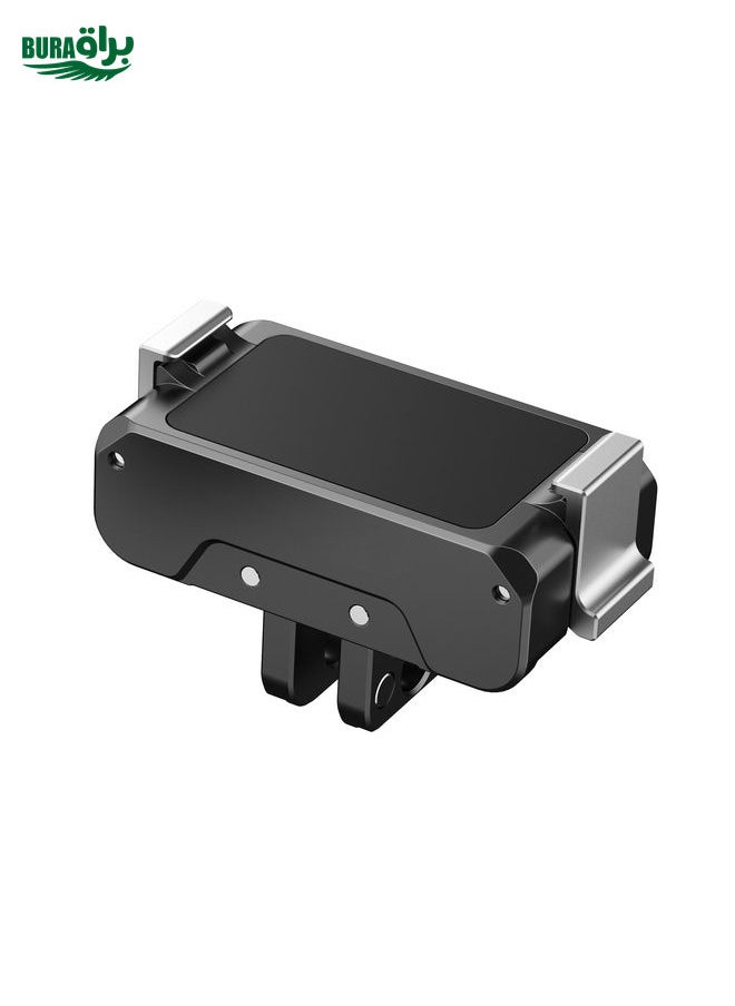 BURAQ For DJI Osmo Action 5 Pro / 4 / 3 PULUZ Magnetic Quick Release Metal Base (Black)  - Image 3