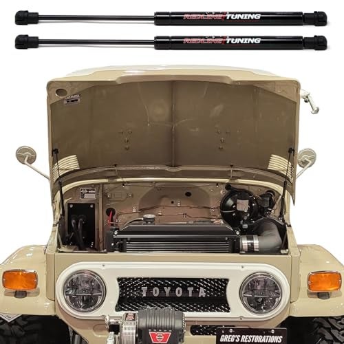 Redline Tuning 21-27002-02 Hood QuickLIFT Plus System Compatible with Toyota Land Cruiser FJ40 1963-1982 (All Black Components) - Image 4