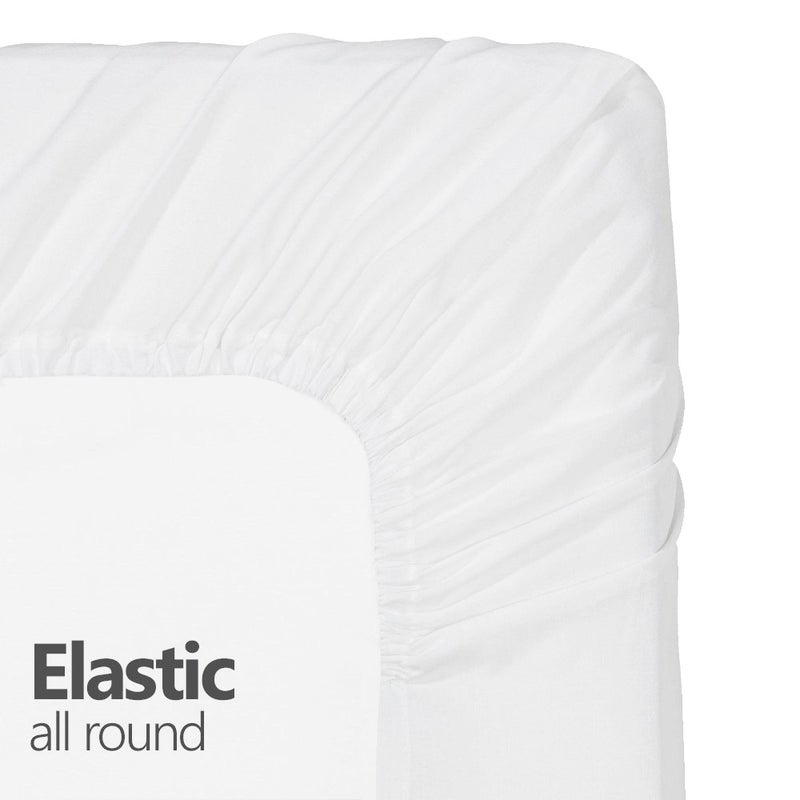 DESTINY CRESCENT BED Microfiber 2 Twin XL Fitted Bottom Bed Sheets (2-Pack) 1800 Ultra Soft and Comfy - 15"" Deep Pocket  39"" x 80"" Great for Dorm Room  Hospital & Split King Dual Adjustable Beds (White  Twin XL) - Image 2