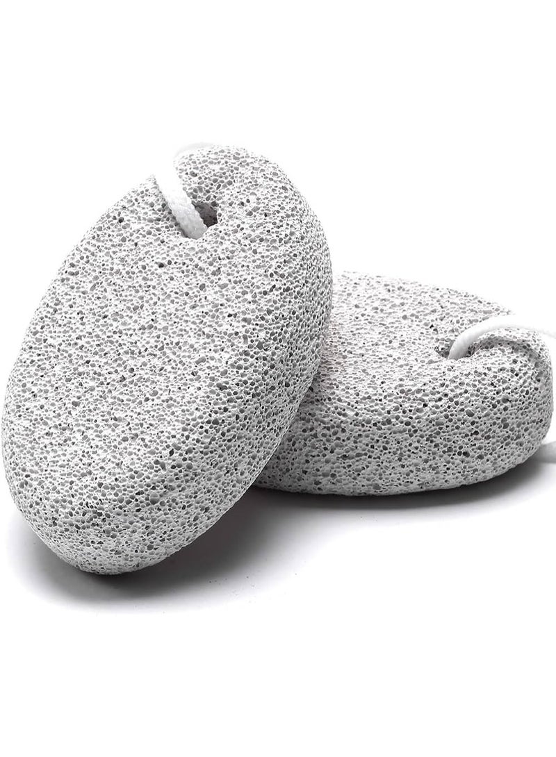 حجر تقشير القدم الطبيعي لإزالة الجلد الميت والطبقات الخشنة بسهولة، حجر باديكير احترافي للعناية بالقدمين وتنعيم البشرة بلمسة لطيفة وفعّالة (قد يختلف اللون) - Image 1