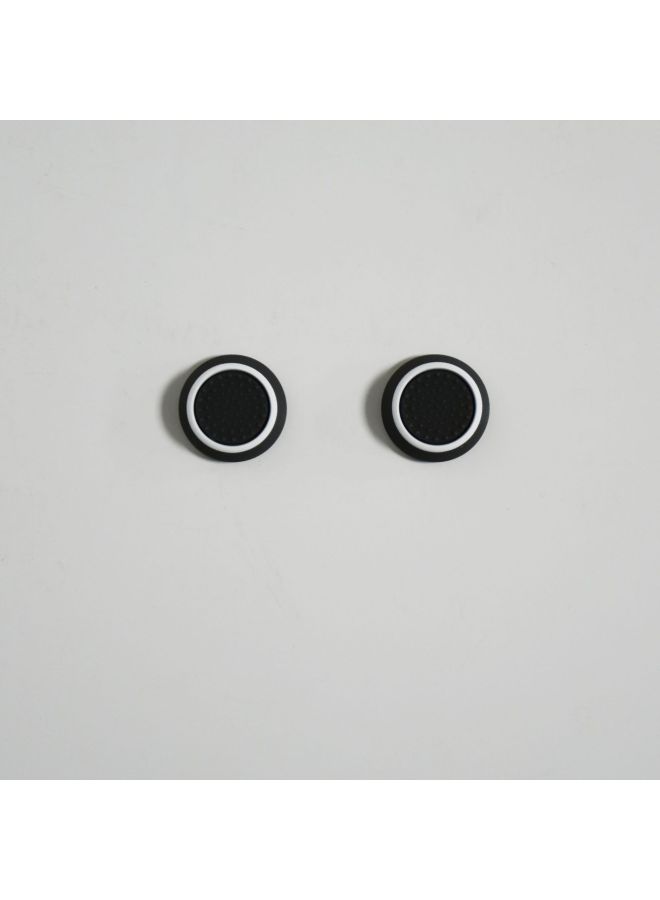 Loquat Ps4 Rocker Cap PS3 PS5 XBOXONE 360 Luminous Cap Luminous Mushroom Head Two-color Handle Silicone-Product Color:PS-white Circle On Black Background 09 - Image 1