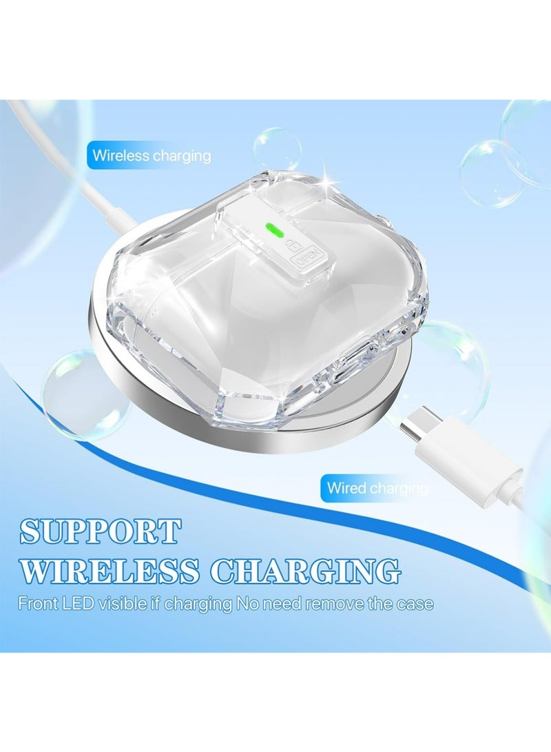 بولوز غطاء AirPods Pro 3 Case (2025) مع مجموعة تنظيف ، شفاف غير أصفر مقاوم للصدمات من الدرجة العسكرية ، تصميم غطاء منبثق تلقائي لحالة AirPods Pro من الجيل الثالث ، أبيض واضح - Image 5