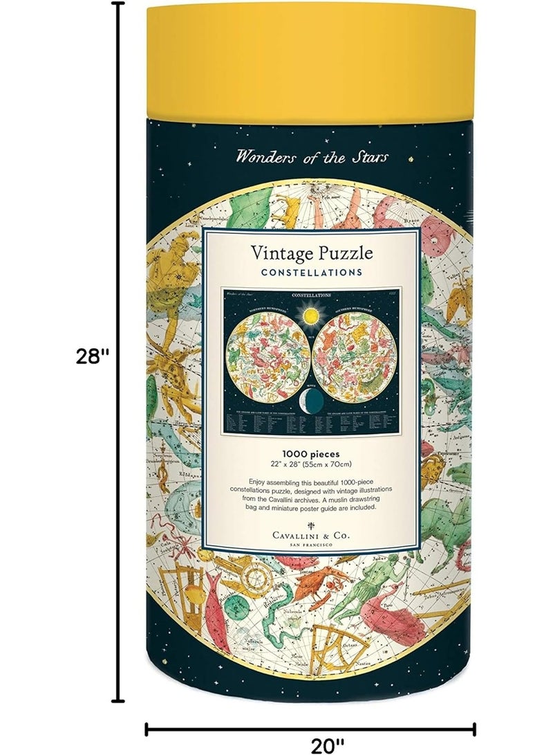 Cavallini & Co. Cavallini Papers & Co. Constellations 1,000 Piece Puzzle, Multi - Image 3