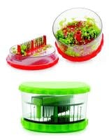 D- Search DSearch Stainless Steel Blades Plastic Garlic Chopper Multi Crusher for Garlic Chilli Ginger Dry Fruits Vegetable Chopper Spice Herb Crusher Kitchen Tool Capsicum Peanuts and Slicer - Image 2