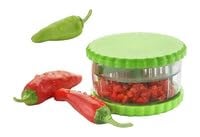 D- Search DSearch Stainless Steel Blades Plastic Garlic Chopper Multi Crusher for Garlic Chilli Ginger Dry Fruits Vegetable Chopper Spice Herb Crusher Kitchen Tool Capsicum Peanuts and Slicer - Image 4