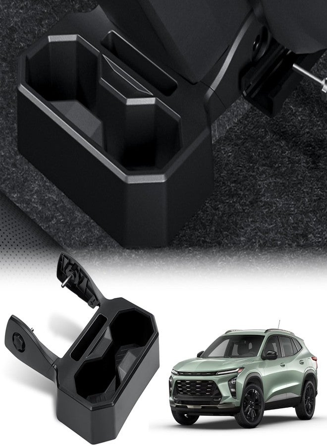 Abystar Backseat Floor Cup Holder Console Mounted Drink Holder Rear Storage Organizer Interior Accessories Compatible with Chevrolet/Chevy Trax 2024 2025 - Image 1