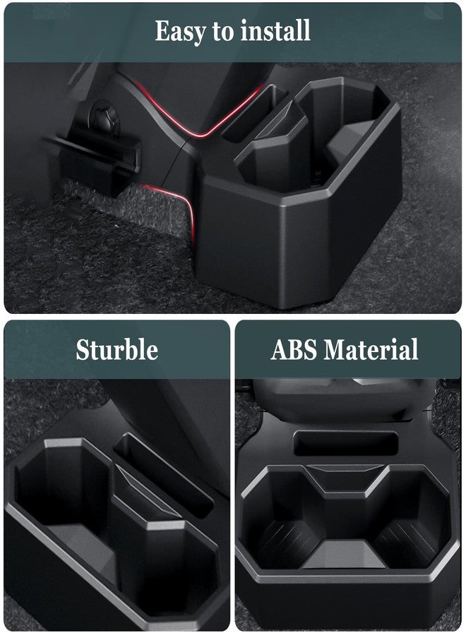 Abystar Backseat Floor Cup Holder Console Mounted Drink Holder Rear Storage Organizer Interior Accessories Compatible with Chevrolet/Chevy Trax 2024 2025 - Image 4