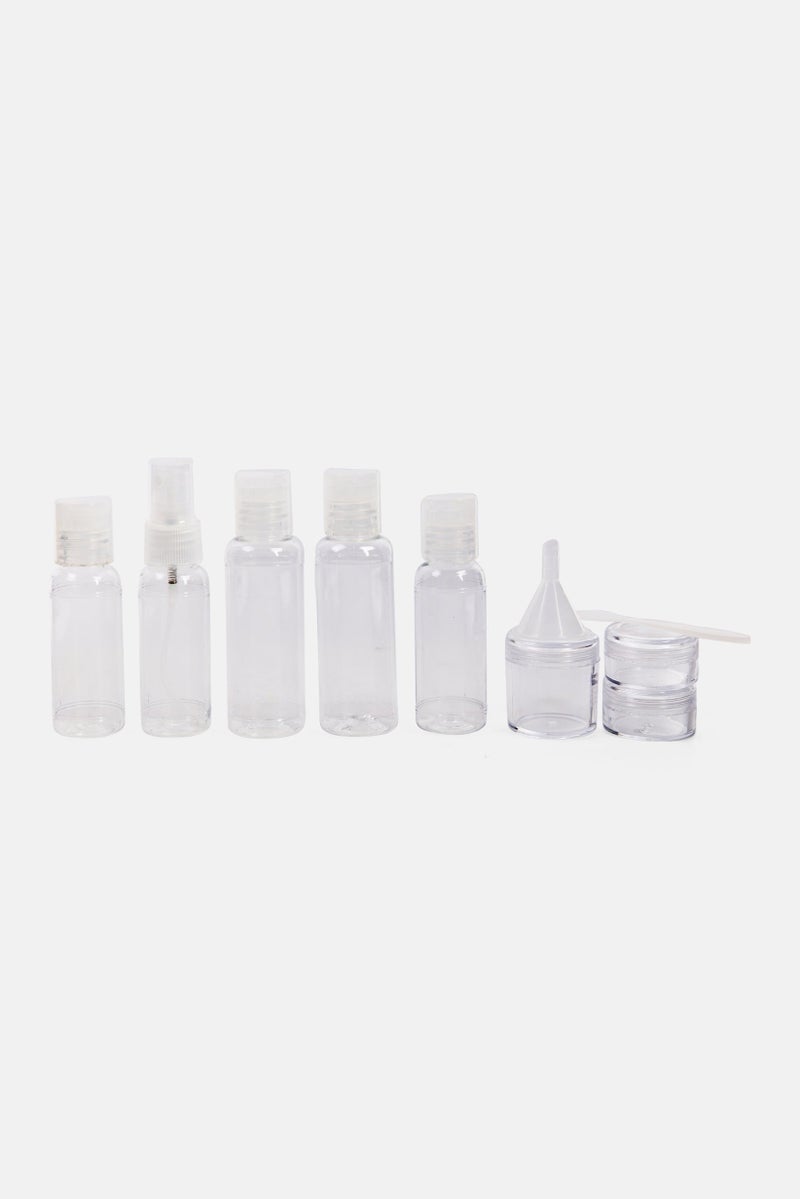 Miamica Floral Printed 12 Pcs Travel Bottle Set, Pink  - Image 2
