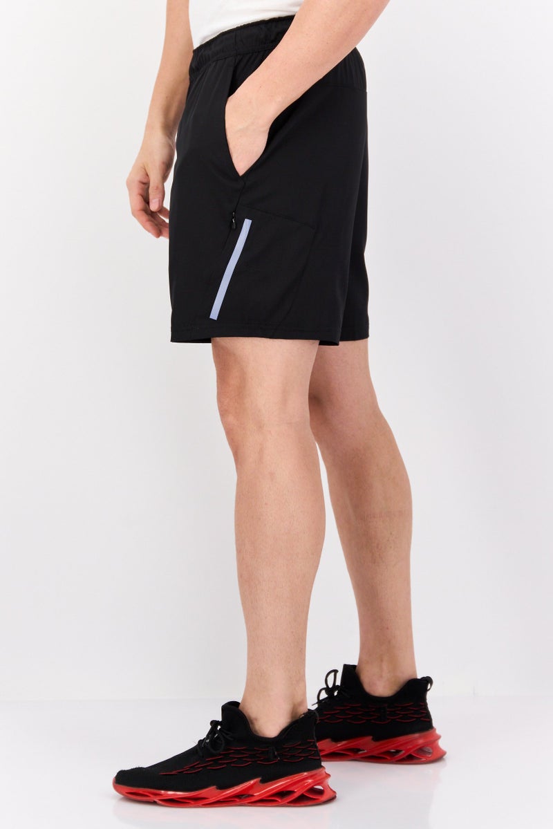 MOTION Men Sportswear Fit Training Shorts, Black - Image 2