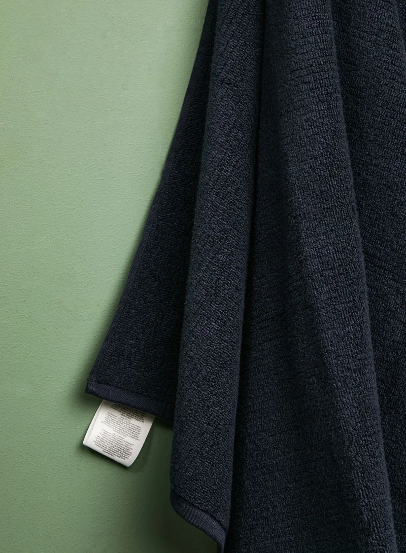 CALVIN KLEIN Quick Dry Performance Rib Bath Towel - Midnight