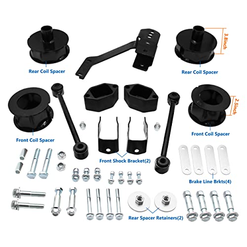 Bylot 2.5" Series II Suspension Lift Kit replacement for Rough Country 635, Compatible with 07-18 Jeep Wrangler and Wrangler Unlimited JK - Image 2