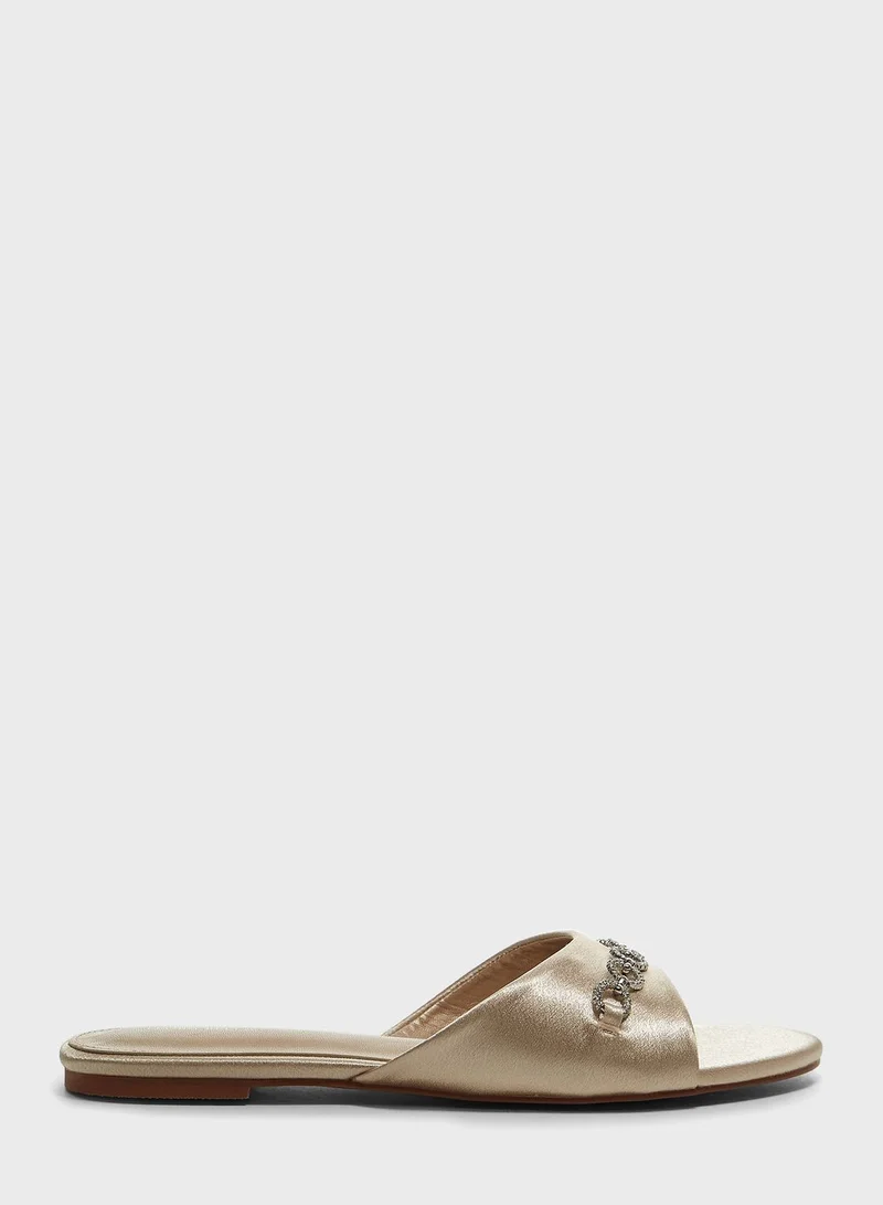 shoexpress One Strap Flat Sandals