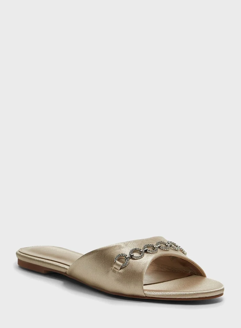 shoexpress One Strap Flat Sandals