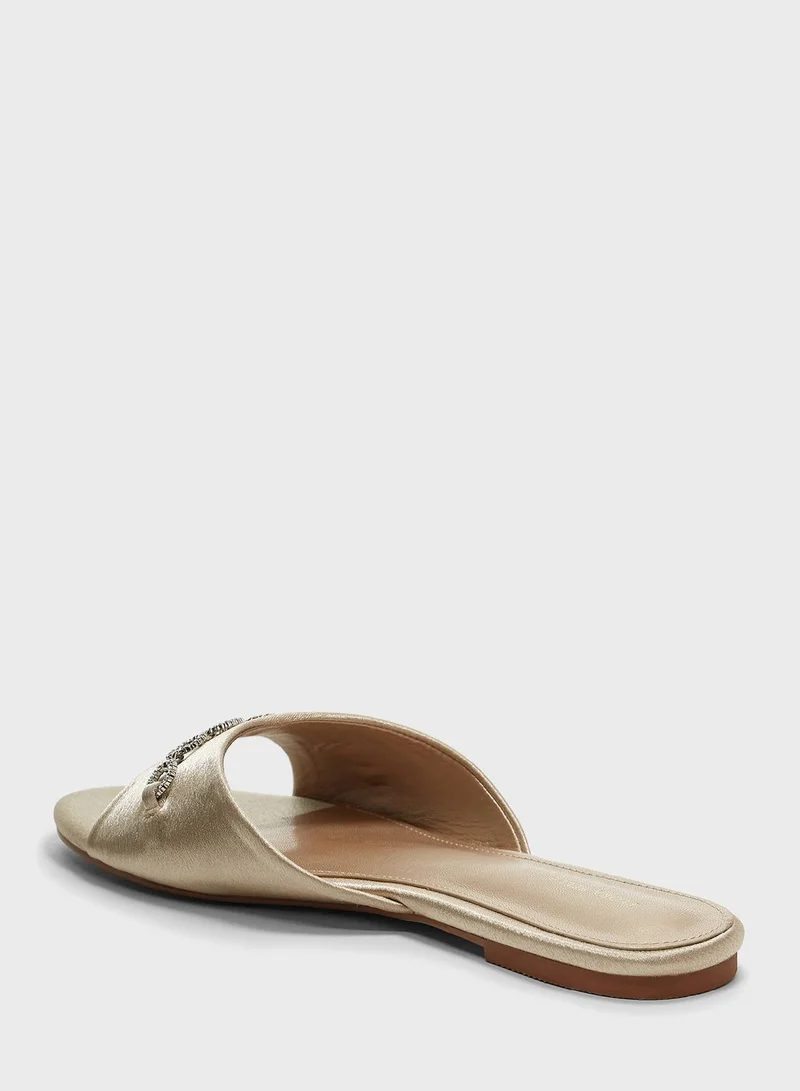 shoexpress One Strap Flat Sandals