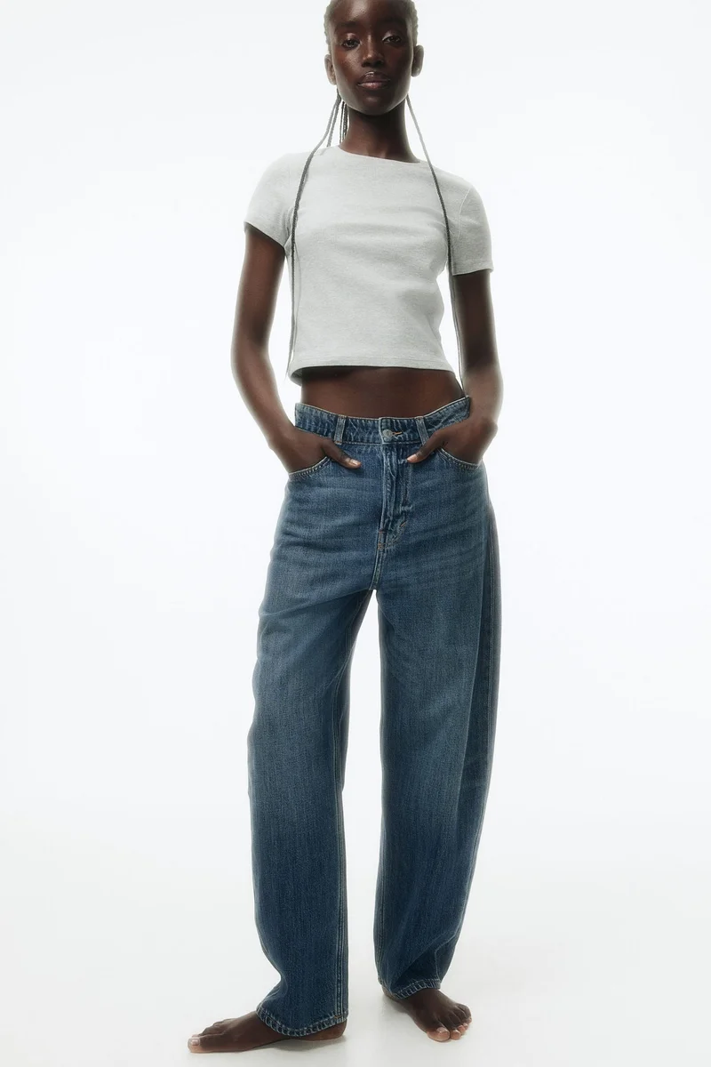 H&M Barrel High Jeans