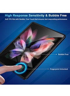 RINCO [1Set=4PCS] Screen Protector for Galaxy Z Fold 5 2023, Inside TPU Film + Full Covered Outer + Back Cover Screen Protector, High Clarity, Bubble Free for Samsung Z Fold 5 5G Screen Protector, Clear  - Image 5